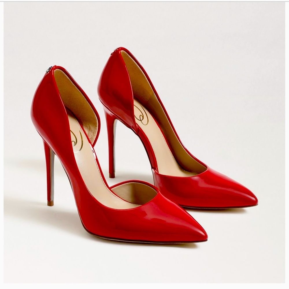 Sam Edelman Delores Heels In Red Patent